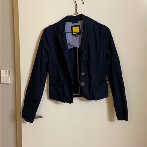 Thin blazer jacket. Dark blue.